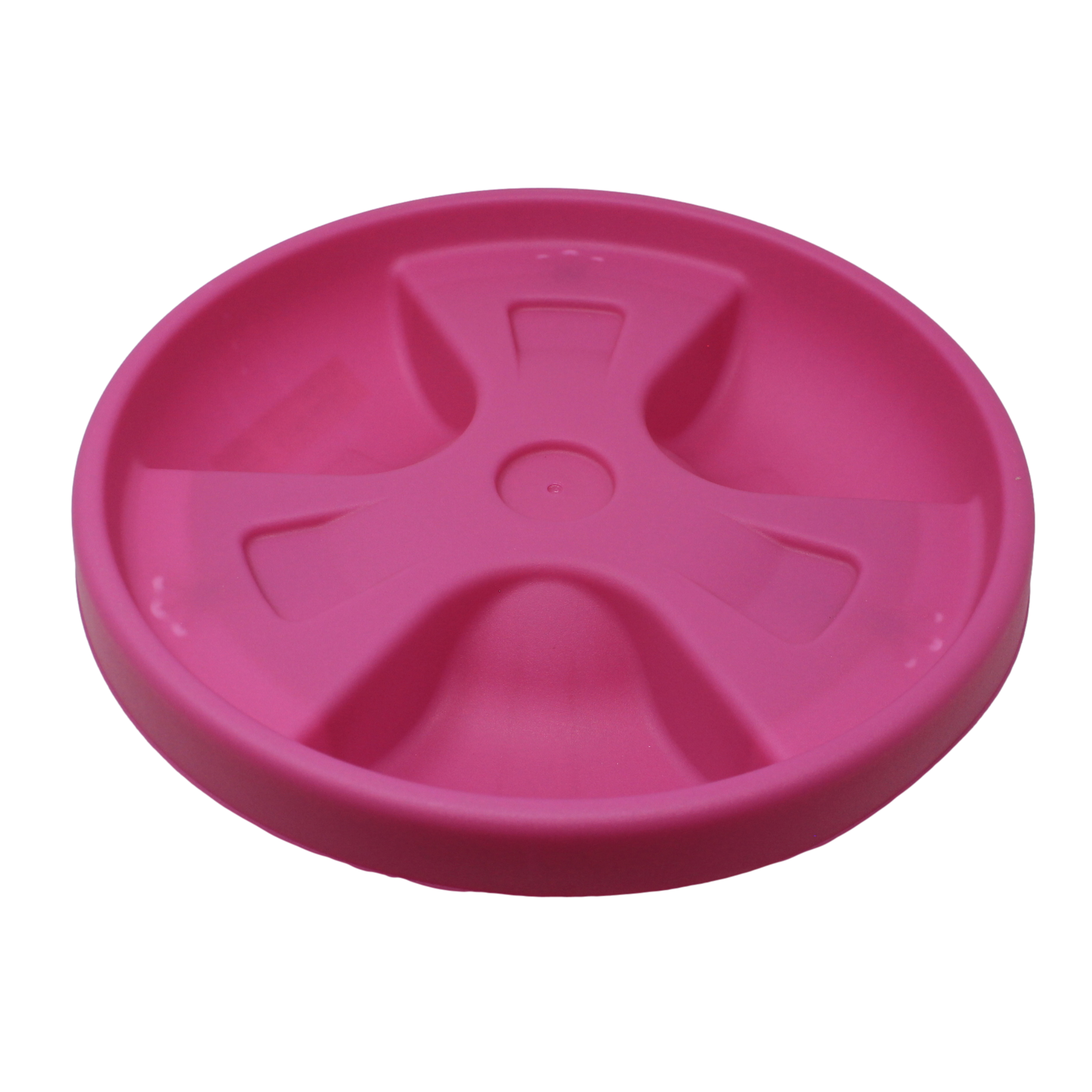 30cm Pink Round Plant Pot Saucer Trolley Plant Pot Holder With Wheels